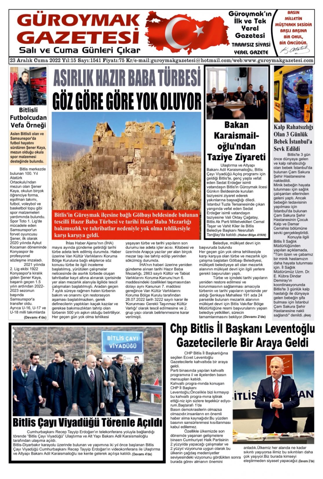 Güroymak Gazetesi WhatsApp Image 2022-12-22 at 22.28.11.jpeg Sayılı Gazete Küpürü