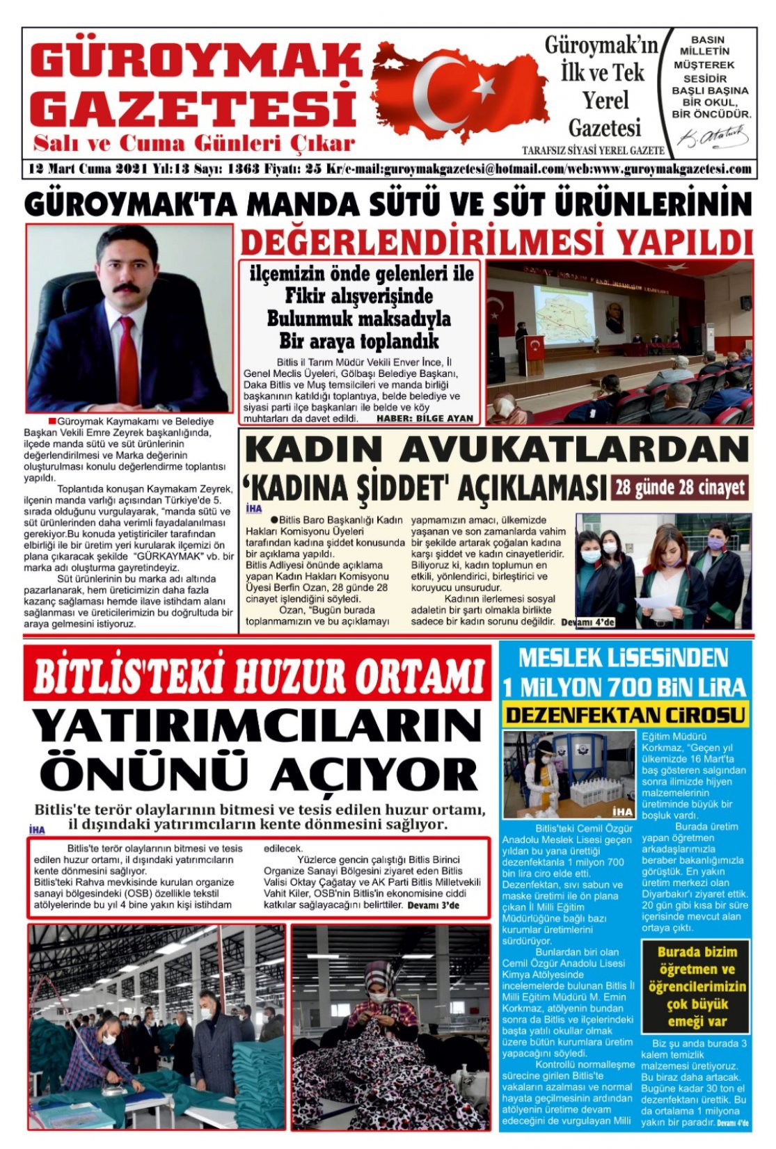 Güroymak Gazetesi 28E01943-D4A2-4613-B03C-1A8DE6050897.jpeg Sayılı Gazete Küpürü