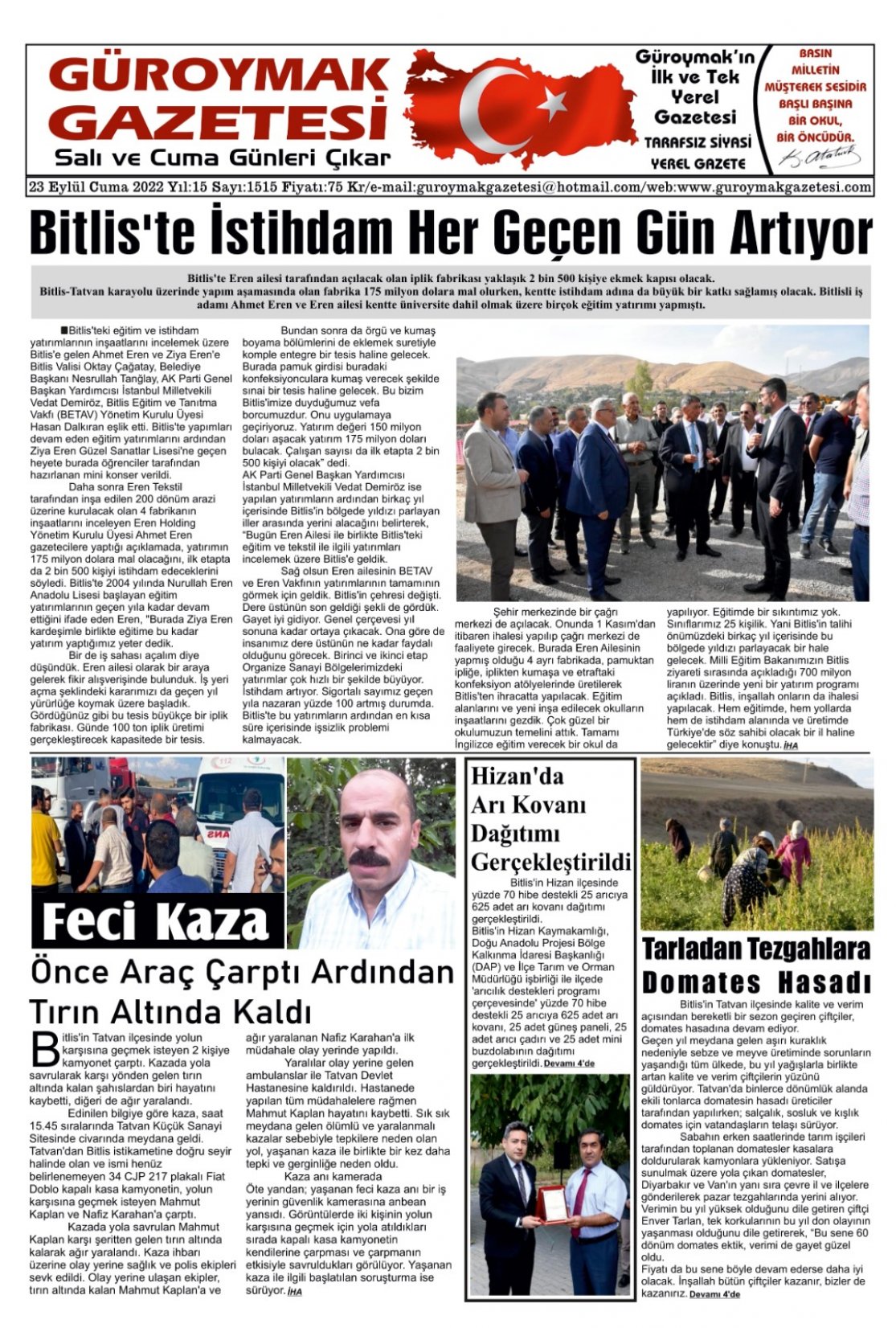 Güroymak Gazetesi WhatsApp Image 2022-09-22 at 20.47.32.jpeg Sayılı Gazete Küpürü