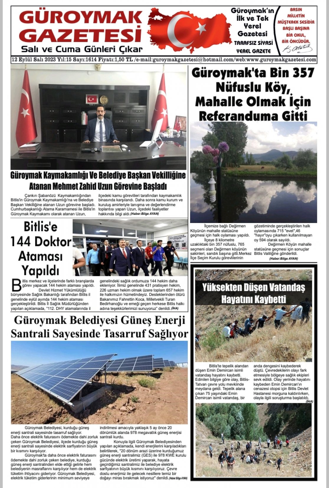 Güroymak Gazetesi Screenshot_2023-09-12-08-53-28-06.jpg Sayılı Gazete Küpürü