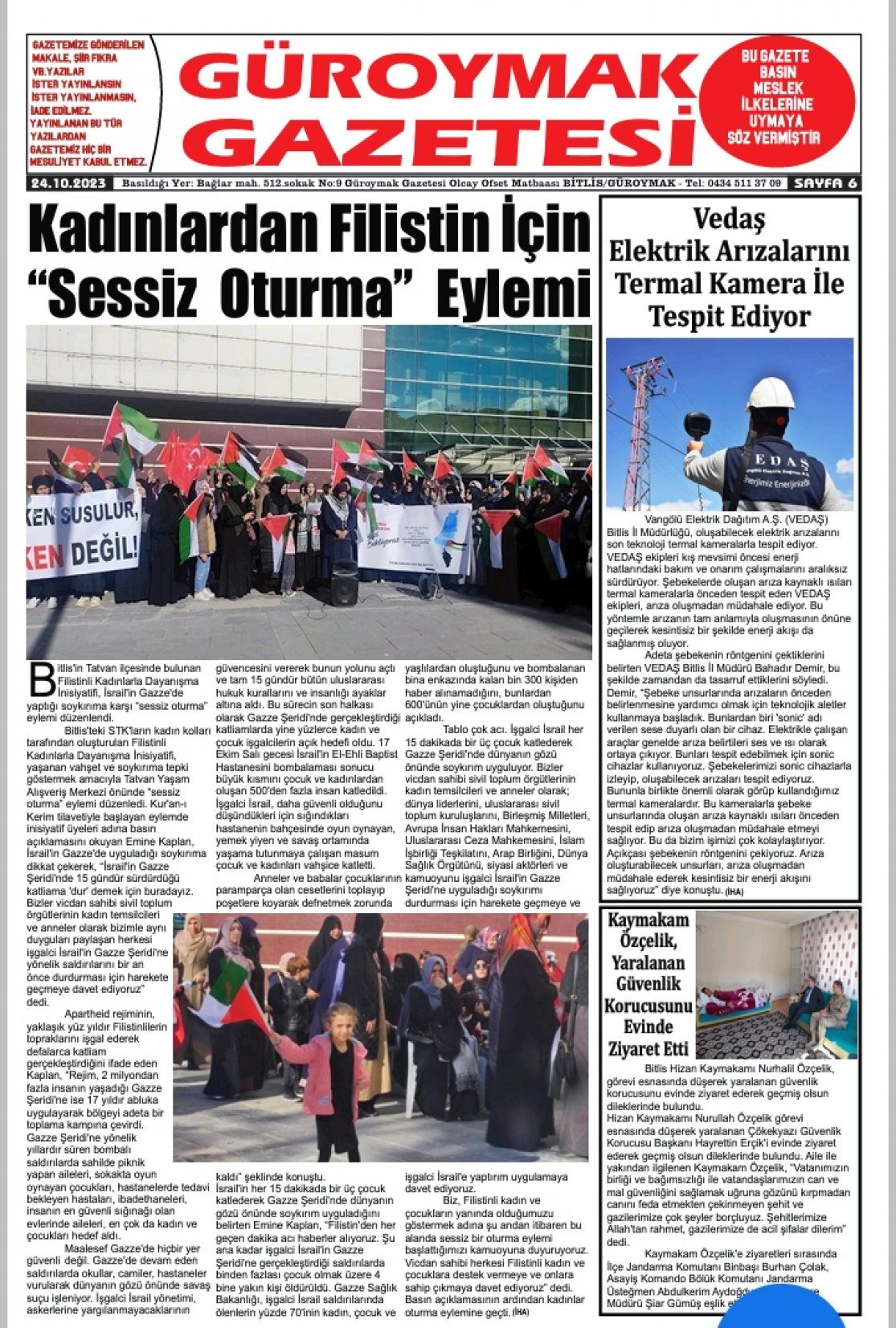 Güroymak Gazetesi  Sayılı Gazete Küpürü