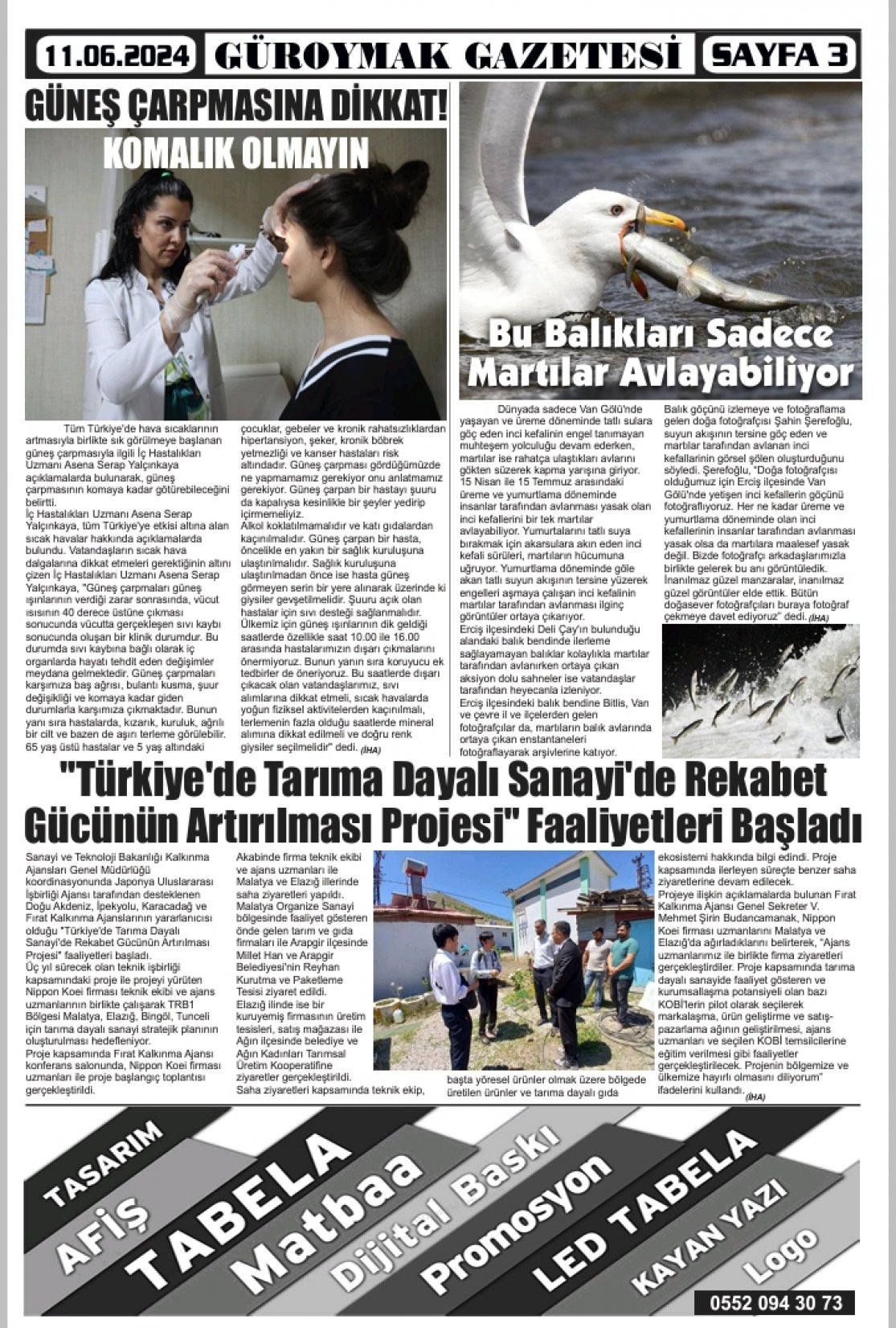 Güroymak Gazetesi  Sayılı Gazete Küpürü