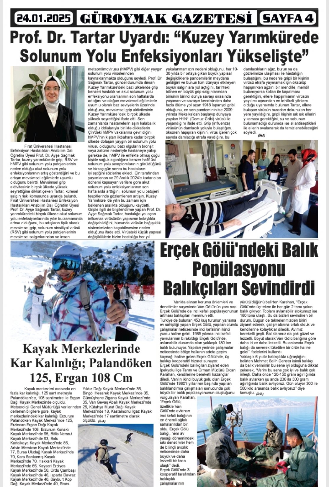 Güroymak Gazetesi  Sayılı Gazete Küpürü