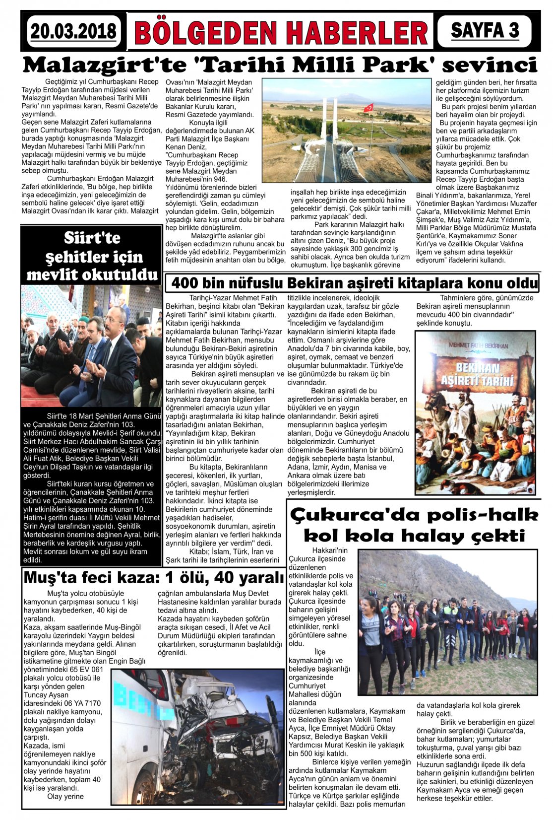 Güroymak Gazetesi  Sayılı Gazete Küpürü