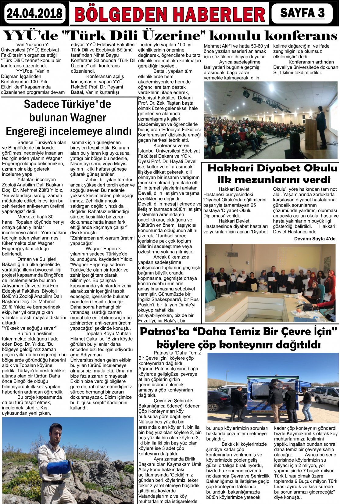 Güroymak Gazetesi  Sayılı Gazete Küpürü