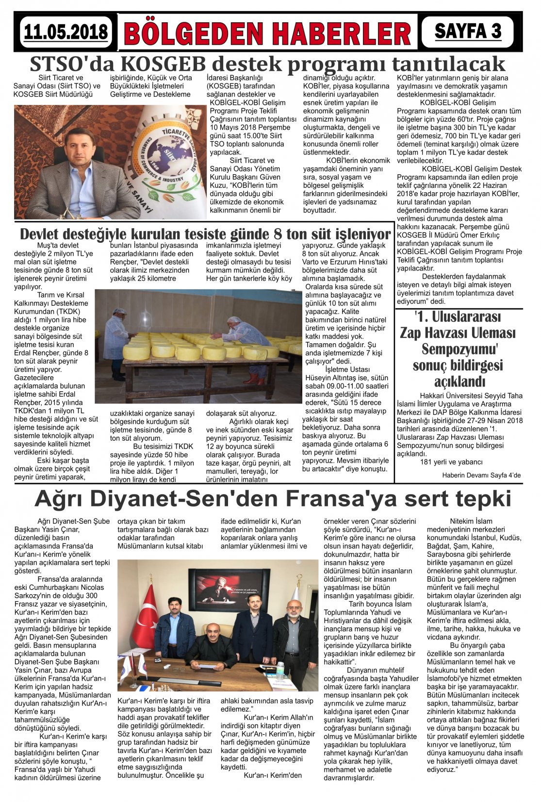 Güroymak Gazetesi  Sayılı Gazete Küpürü