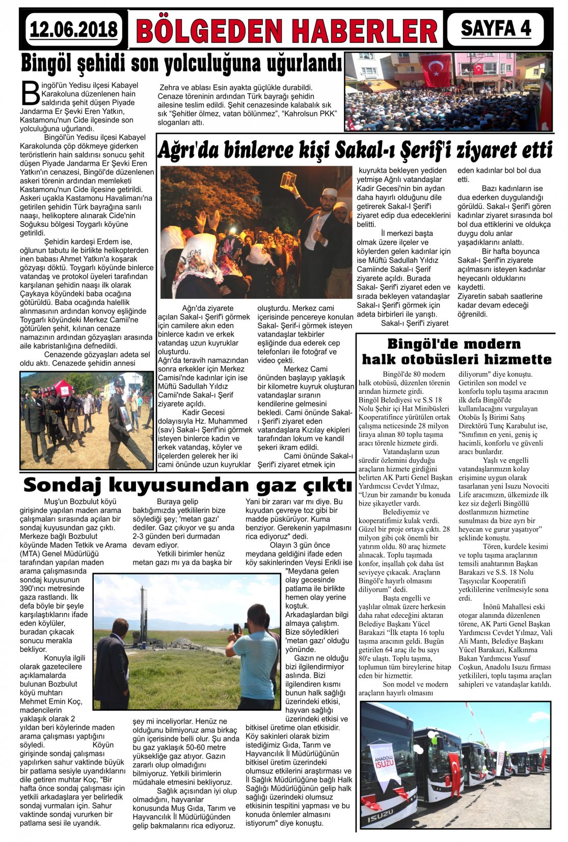 Güroymak Gazetesi  Sayılı Gazete Küpürü