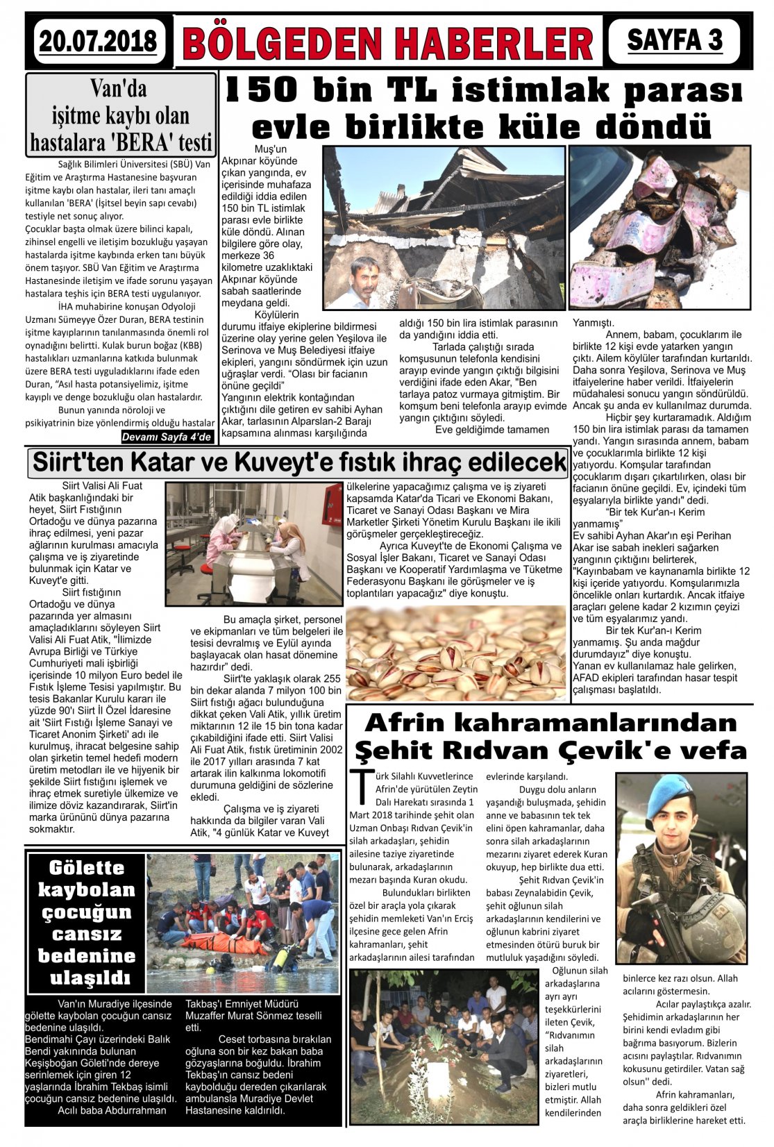 Güroymak Gazetesi  Sayılı Gazete Küpürü