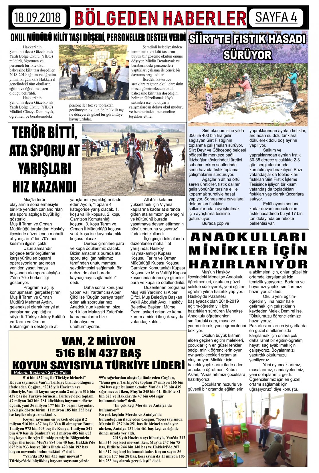 Güroymak Gazetesi  Sayılı Gazete Küpürü