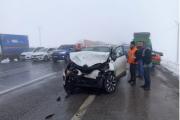 Bitlis-Tatvan Kara Yolunda Zincirleme Trafik Kazası